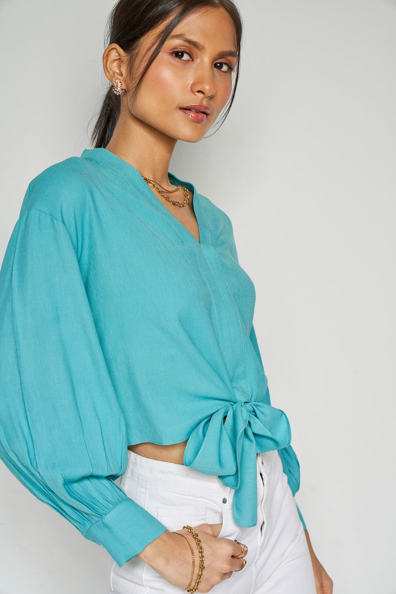 Power Hour Top, Turquoise, image 1
